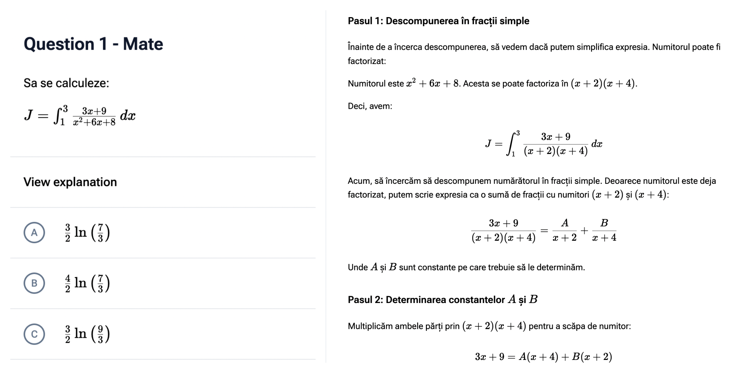 Image showing how questions are answered on the platform