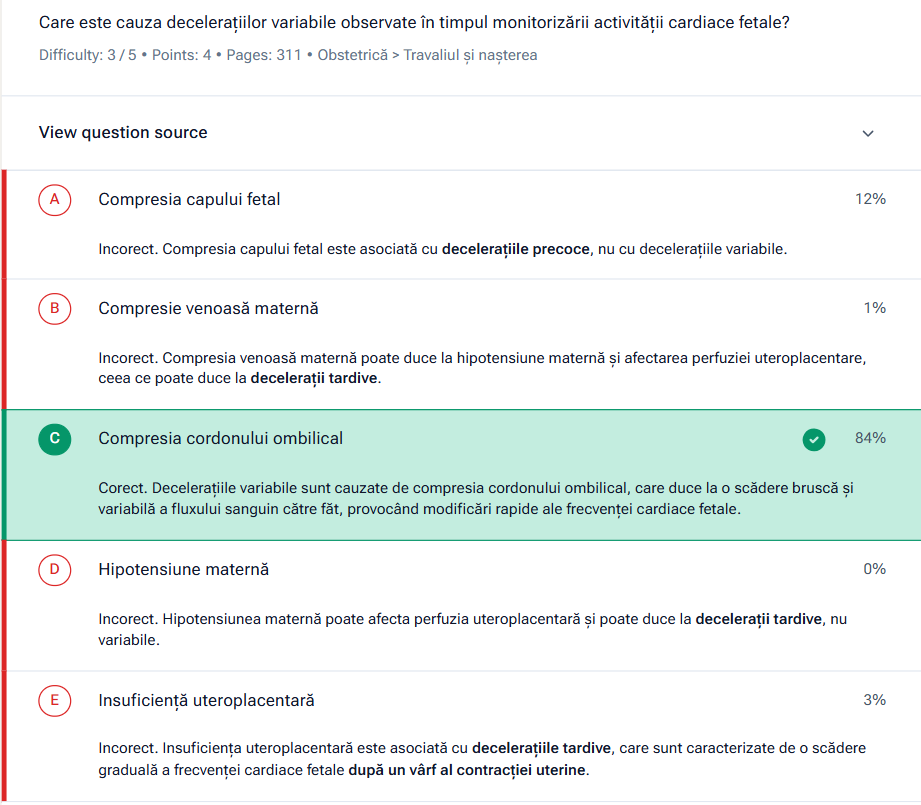 Image showing detailed explanations for all answers of a solved questions